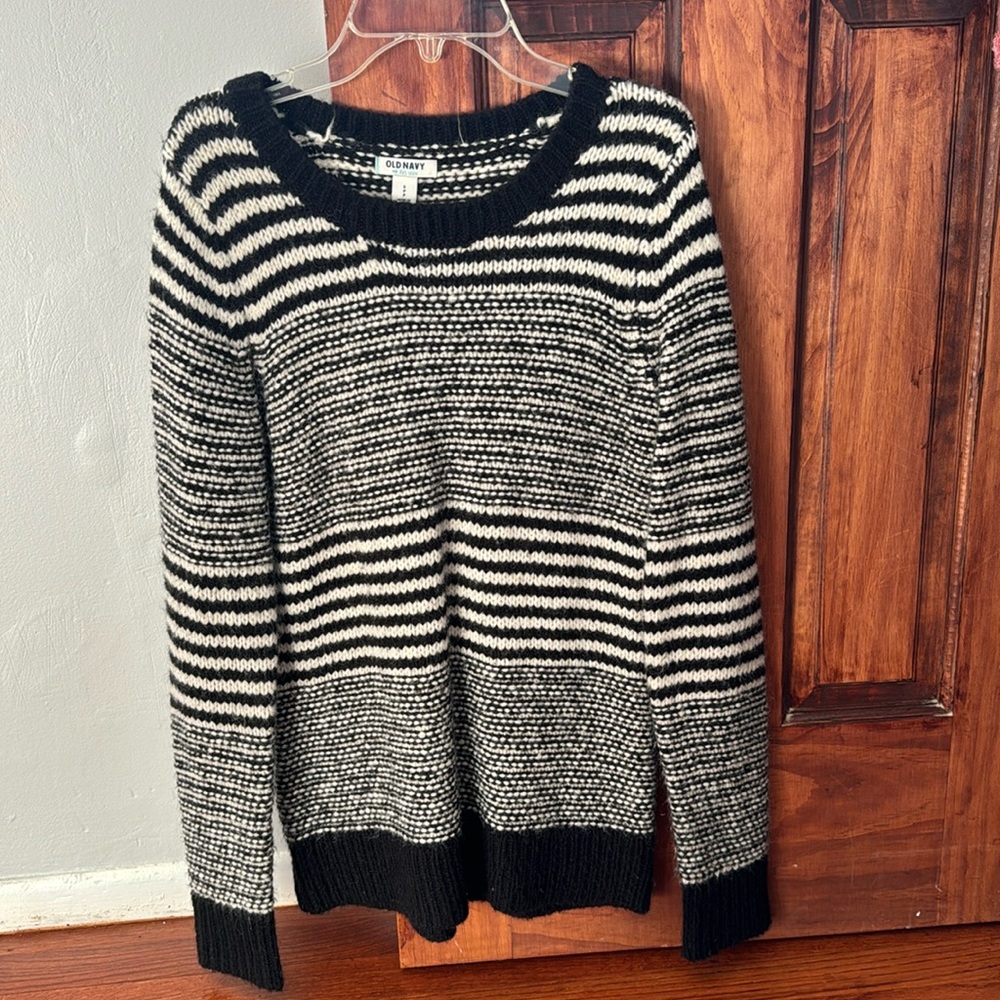 Oversized striped sweater